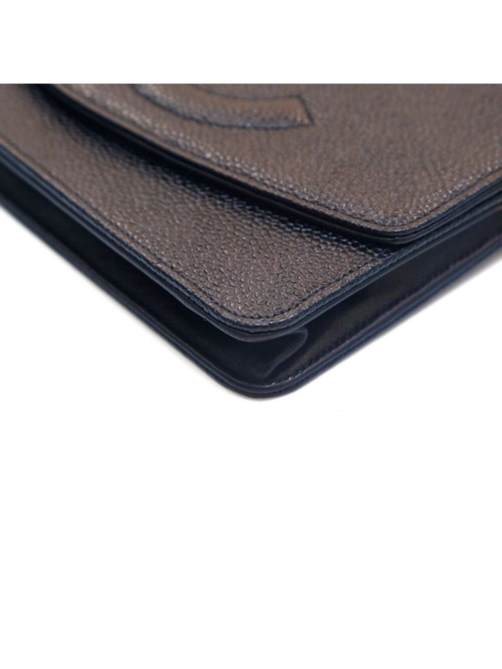 Chanel Shoulder Bag Caviar Leather CC Logo Chain Wallet - Picture 6 of 10